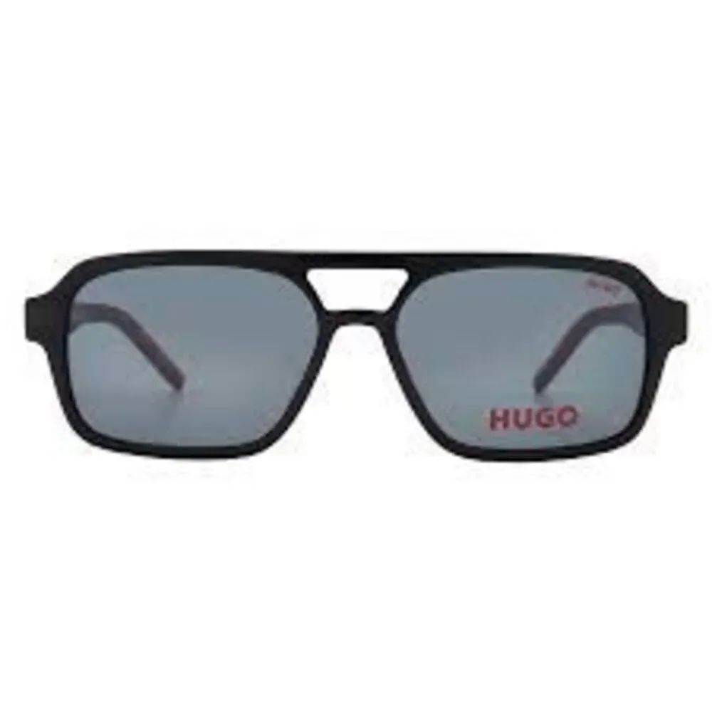 Hugo Boss Navigator Men's Sunglasses Model HG 1241/S Black Double Bridge Frame